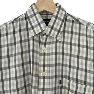 Aquascutum House Check Short Sleeved Shirt - Small (S) PTP 21.75"