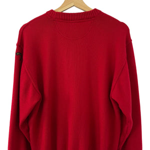 Paul and Shark Bretagne Red Crew Neck Sweater - Small (S) PTP 21"