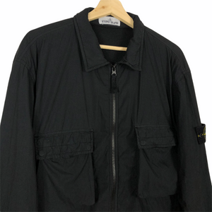 Stone Island Black Double Pocket Overshirt - Double Extra Large (XXL) PTP 25.75"