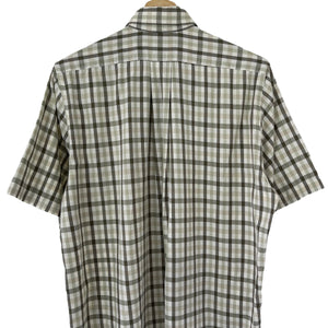 Aquascutum House Check Short Sleeved Shirt - Small (S) PTP 21.75"