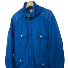 Load image into Gallery viewer, C.P Company Blue Multi Pocket Nysack Goggle Jacket - 54 PTP 23.5&quot;
