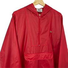 Load image into Gallery viewer, Vintage Red Lacoste Izod Half Zip Cagoule - Medium (M) PTP 22.75&quot;
