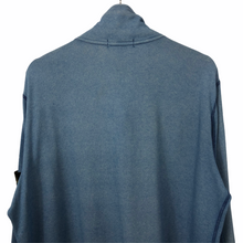 Load image into Gallery viewer, Stone Island Blue Zip / Button Up Sweater - Extra Large (XL) PTP 25&quot;
