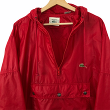 Load image into Gallery viewer, Vintage Red Lacoste Izod Half Zip Cagoule - Large (L) PTP 26.5&quot;
