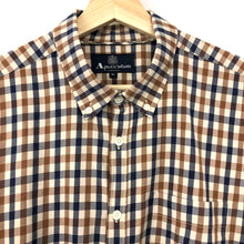 Load image into Gallery viewer, Aquascutum House Check Short Sleeved Shirt - Extra Large (XL) PTP - 22.5&quot;
