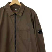 Load image into Gallery viewer, C.P Company Brown Full Zip Pocket Lens Overshirt - Double Extra Large (XXL) PTP 23&quot;
