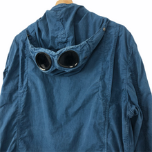 Load image into Gallery viewer, C.P Company Blue Goggle Hooded Overshirt - Double Extra Large (XXL) PTP 23&quot;
