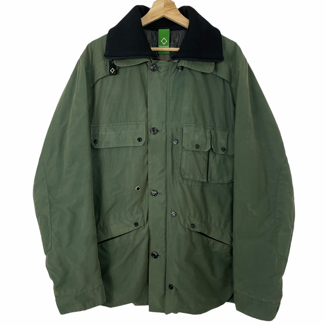 Ma.Strum Green Multi Pocket Padded Field Jacket - Large (L) PTP 24