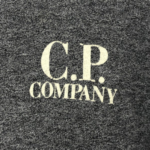 C.P Company Grey Crew Neck Logo Sweater - Double Extra Large (XXL) PTP 24.5"