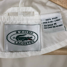 Load image into Gallery viewer, Vintage White Lacoste Izod Half Zip Cagoule - Medium (M) PTP 23&quot;
