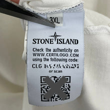 Load image into Gallery viewer, Stone Island White Short Sleeved Polo - Triple Extra Large (XXXL) PTP 23.5&quot;
