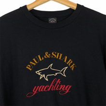 Load image into Gallery viewer, Paul and Shark Navy Embroidered Logo Crew Neck Sweater - Medium (M) PTP 20.75&quot;
