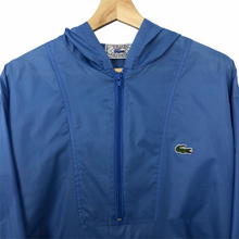 Load image into Gallery viewer, Vintage Light Blue Lacoste Izod Half Zip Cagoule - Large (L) PTP 25.25&quot;
