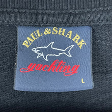 Load image into Gallery viewer, Paul and Shark Black Centre Logo Sweater - Large (L) PTP 23&quot;
