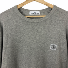 Load image into Gallery viewer, Stone Island Grey Crew Neck Logo Sweater - Double Extra Large (XXL) PTP 25.5&quot;
