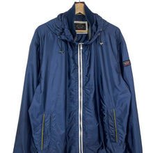 Load image into Gallery viewer, Paul and Shark Navy Blue Hooded Logo Jacket - Triple Extra Large (XXXL) PTP 27&quot;
