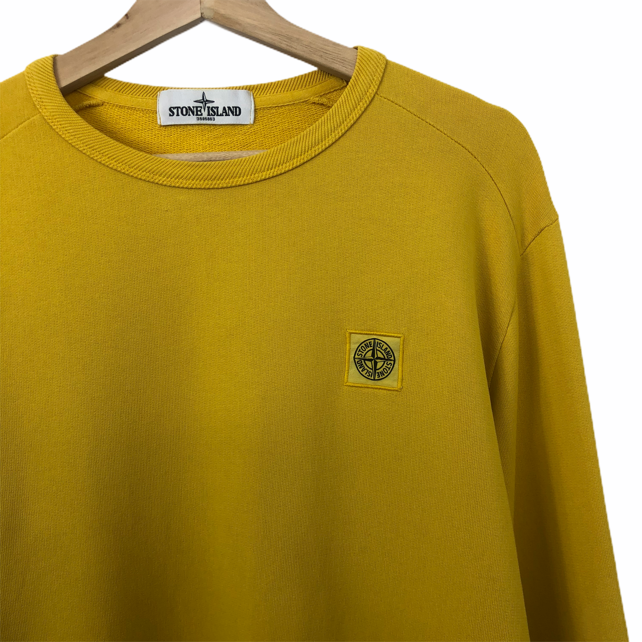 Stone island sales jumper mustard