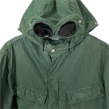 Load image into Gallery viewer, C.P Company Green Goggle Hooded Overshirt - Extra Large (XL) PTP 21.5&quot;
