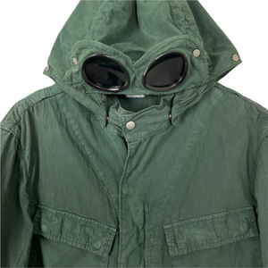 C.P Company Green Goggle Hooded Overshirt - Extra Large (XL) PTP 21.5"