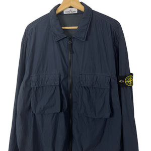 Stone Island Dk Navy Double Pocket Overshirt - Double Extra Large (XXL) PTP 26.25"