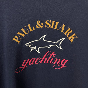 Paul and Shark Navy Embroidered Logo Crew Neck Sweater - Double Extra Large (XXL) PTP 24.5"