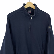 Load image into Gallery viewer, Paul and Shark Navy Half Zip Pullover Sweater - Medium (M) PTP 20.75&quot;
