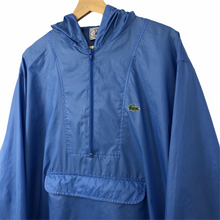 Load image into Gallery viewer, Vintage Light Blue Lacoste Izod Half Zip Cagoule - Extra Large (XL) PTP 27&quot;
