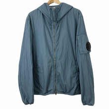 Load image into Gallery viewer, C.P Company Light Blue Arm Viewer Lens Hooded Jacket - 52 PTP 22.5&quot;
