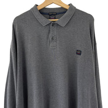 Load image into Gallery viewer, Paul and Shark Grey Long Sleeved Polo - Six Extra Large (6XL) PTP 33&quot;
