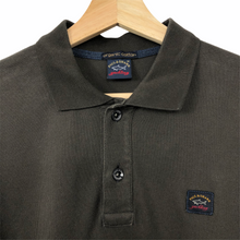 Load image into Gallery viewer, Paul and Shark Khaki / Brown Short Sleeved Polo - Medium (M) PTP 19.5&quot;
