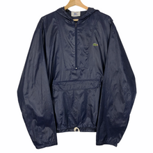 Load image into Gallery viewer, Vintage Dark Navy Lacoste Izod Half Zip Cagoule - Extra Large (XL) PTP 26.75&quot;
