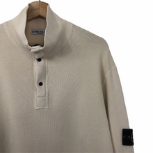 Load image into Gallery viewer, Stone Island Cream Half Zip Sweater - Double Extra Large (XXL) PTP 25.5&quot;
