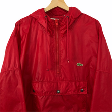 Load image into Gallery viewer, Vintage Red Lacoste Izod Half Zip Cagoule - Large (L) PTP 26.5&quot;
