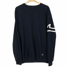 Load image into Gallery viewer, Paul and Shark Navy Logo Crew Neck Sweater - Extra Large (XL) PTP 22.5&quot;
