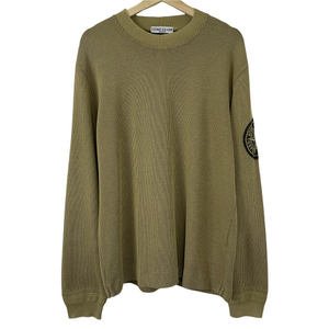 Stone Island Crew Neck Embroidered Logo Sweater - Large (L) PTP 22"