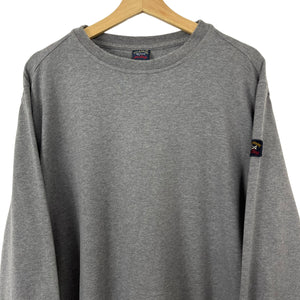 Paul and Shark Grey Crew Neck Sweater - Triple Extra Large (XXXL) PTP 25.25"