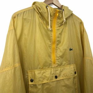 Vintage Yellow Lacoste Izod Half Zip Cagoule - Large (L) PTP 25.5"