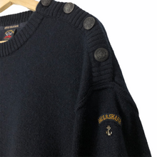 Load image into Gallery viewer, Vintage Paul and Shark Navy Bretagne Sweater - Large (L) PTP 23&quot;
