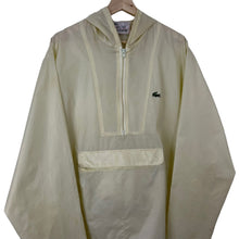 Load image into Gallery viewer, Vintage Pastel Yellow Lacoste Izod Half Zip Cagoule - Extra Large (XL) PTP 26.75&quot;
