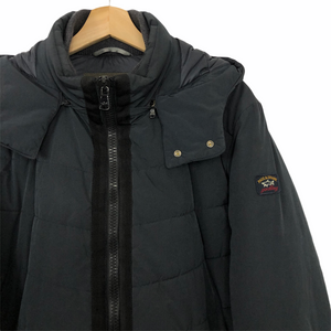 Paul and Shark Navy Padded Puffer Hooded Jacket - Medium (M) PTP 24"