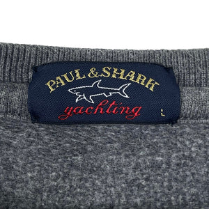 Paul and Shark Grey Crew Neck Sweater - Large (L) PTP 20.5"