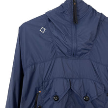 Load image into Gallery viewer, Ma.Strum Navy Blue Multi Pocket Hooded Sniper Jacket - Small (S) PTP 20&quot;
