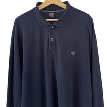 Load image into Gallery viewer, Paul and Shark Navy Long Sleeved Polo - Five Extra Large (5XL) PTP 31&quot;
