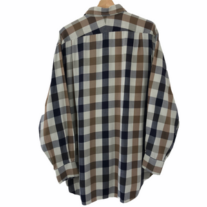 Aquascutum Block Check Long Sleeved Shirt - Extra Large (XL) PTP 27"