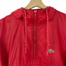 Load image into Gallery viewer, Vintage Red Lacoste Izod Half Zip Cagoule - Medium (M) PTP 24&quot;
