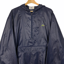 Load image into Gallery viewer, Vintage Dark Navy Lacoste Izod Half Zip Cagoule - Extra Large (XL) PTP 26.75&quot;
