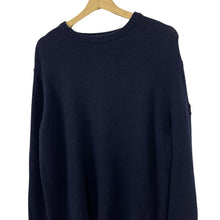 Load image into Gallery viewer, Paul and Shark Navy Crew Neck Eco Wool Sweater - Large (L) PTP 21.5&quot;
