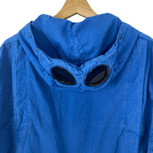 Load image into Gallery viewer, C.P Company Blue Goggle Hooded Overshirt - Triple Extra Large (XXXL) PTP 26&quot;
