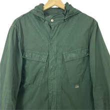 Load image into Gallery viewer, C.P Company Green Goggle Hooded Overshirt - Extra Large (XL) PTP 21.5&quot;
