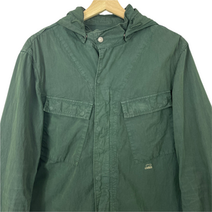 C.P Company Green Goggle Hooded Overshirt - Extra Large (XL) PTP 21.5"